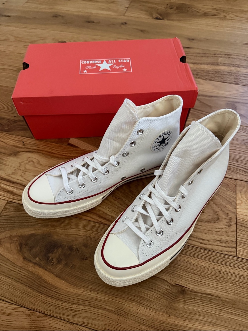 NWT Converse Chuck 70 High Top White Egret Canvas Sneakers Men’s 9.5